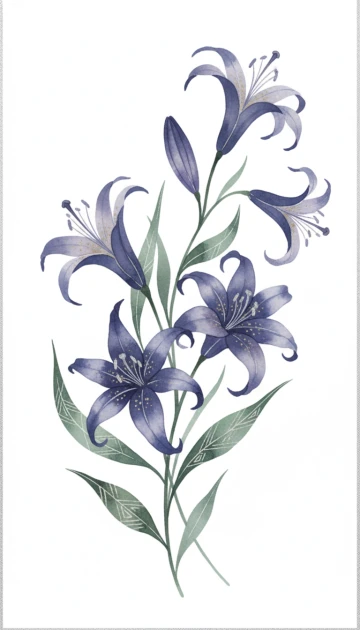 Indigo Lilies